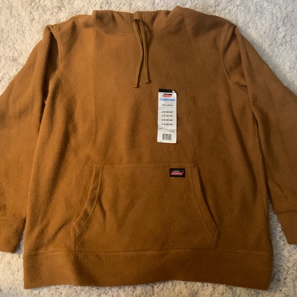 Brand New Dickies Brown/Orange Sherpa Hoodie